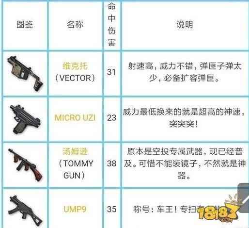 和平精英外挂枪械伤害数据大全 所有枪械伤害是多少